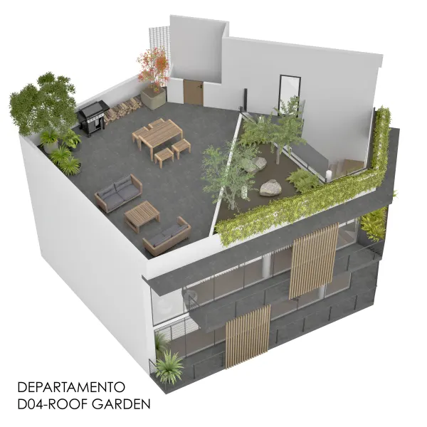 Archandel San Borja — Departamento D04 · roof garden